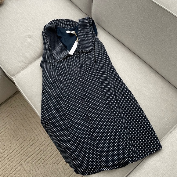 House of Harlow 1960 polka dot linen blend dress - Picture 2 of 4